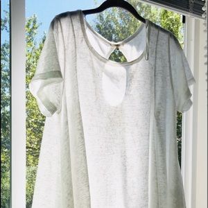 Oversized. Relaxed Easel Shirt. WHITE